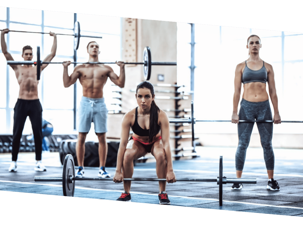 gewichten fitness groepstraining spieren personal training online coaching six-pack